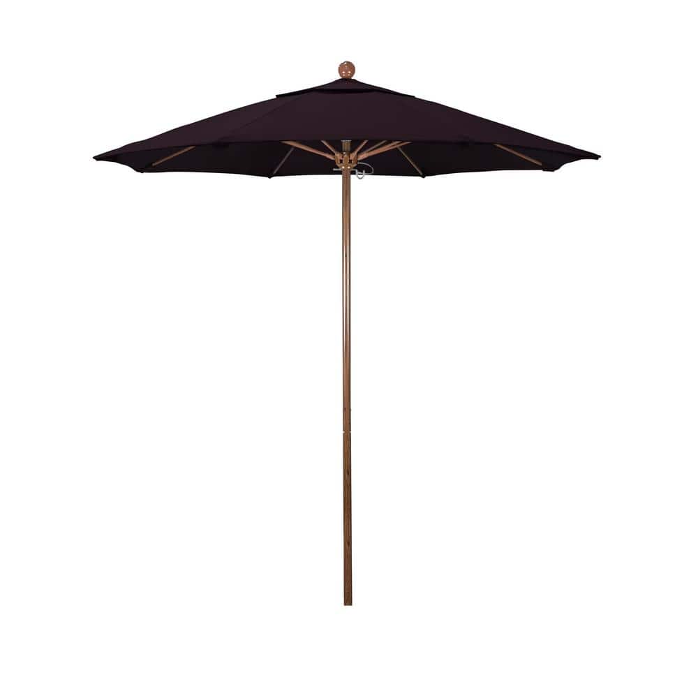 7.5 ft. Woodgrain Aluminum Commercial Market Patio Umbrella Fiberglass Ribs and Push Lift in Purple Pacifica price history on PriceWatchPro