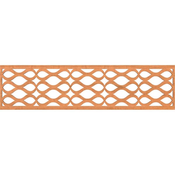 Ekena Millwork Somerset Fretwork 0.25 in. D x 47 in. W x 12 in. L Cherry Wood Panel Moulding