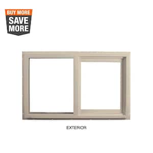 59.5 in. x 35.5 in. Select Series Left Hand Horizontal Sliding Vinyl Sand Window with HPSC Glass and Screen Included