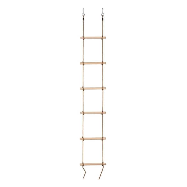 SWINGAN 6 Step Gymnastic Climbing Rope Ladder - Fully Assembled