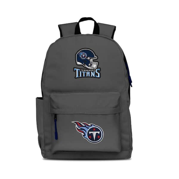 Mojo 17 in. Gray Tennessee Titans 2-Logo Campus Laptop Backpack