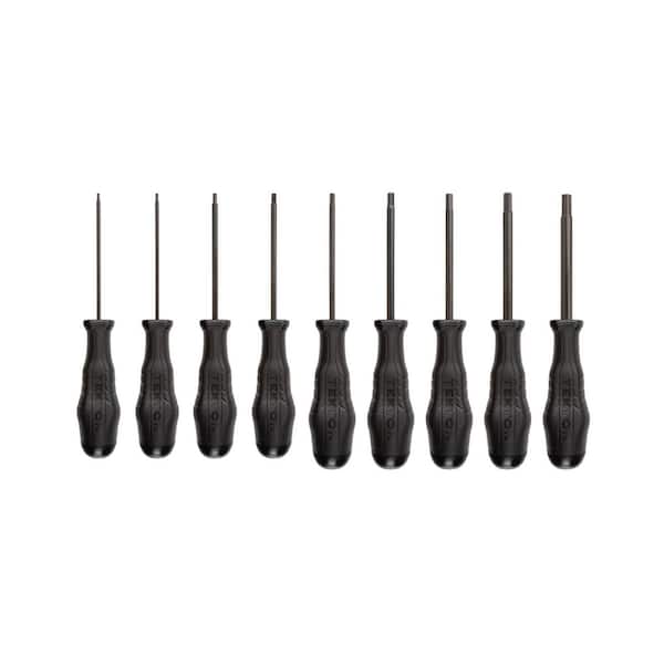 Hex High-Torque Black Oxide Blade Screwdriver Set, 9-Piece (5/64-3/32,1/8-5/16 in. )