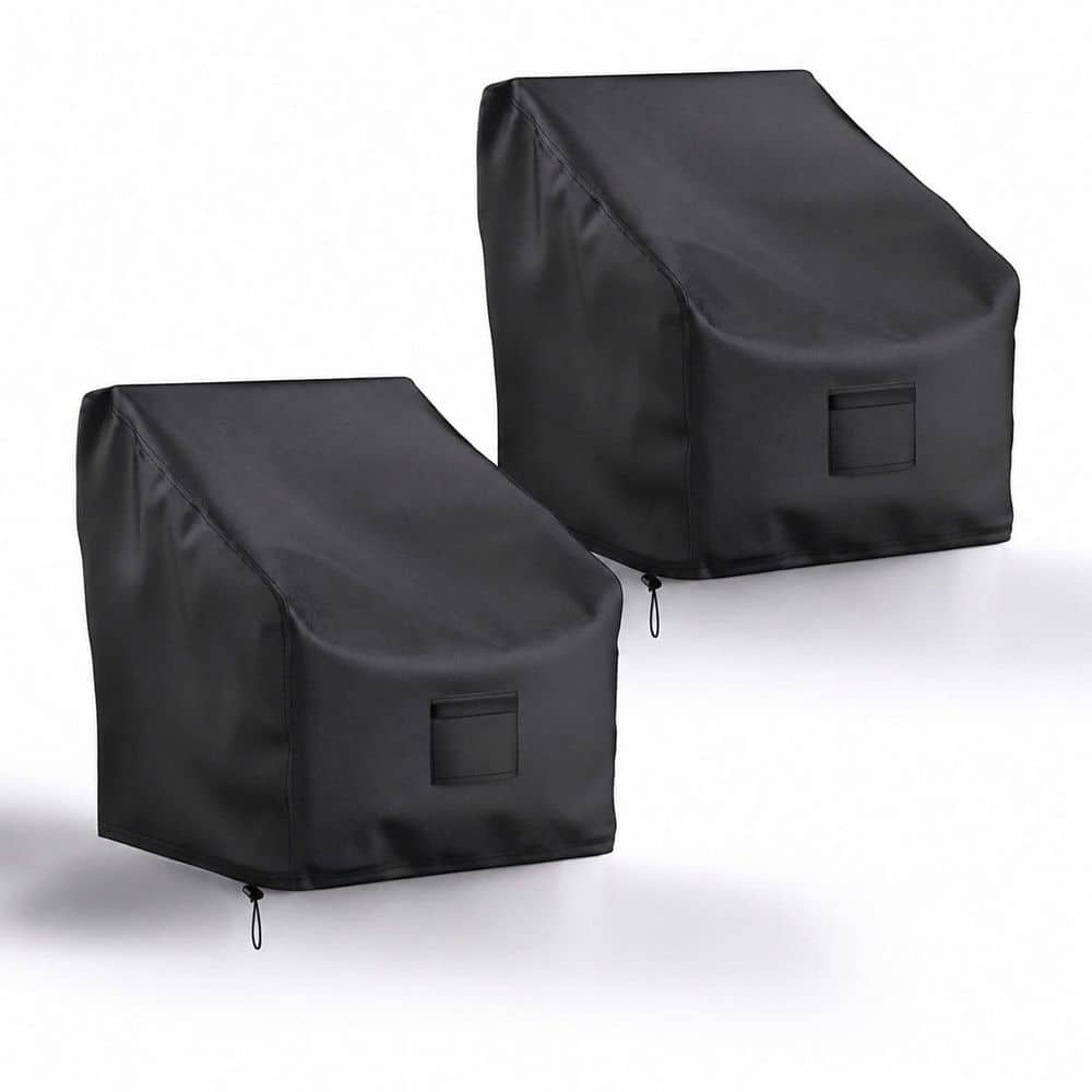 "29""W x 30""D x 36""H Waterproof Outdoor Patio Chair Cover Heavy Duty Oxford Fabric Air Vent Design Sun Protection 2 Pack" price history on PriceWatchPro