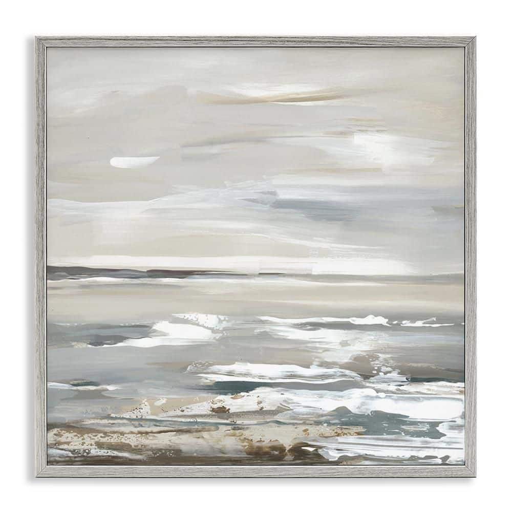 White Waves Impression by Lera Gray Framed Nature Giclee Art Print 17 in. x 17 in. price history on PriceWatchPro
