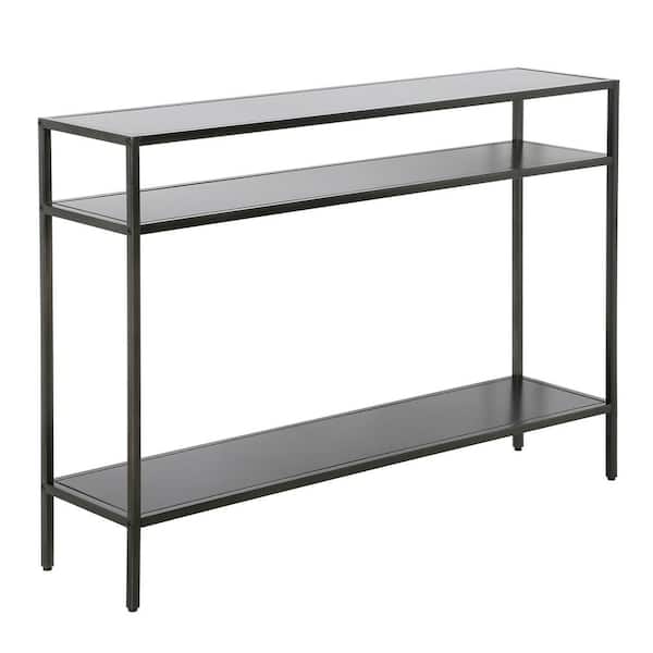 With Metal Shelves, Counter Height Console Table With Shelves