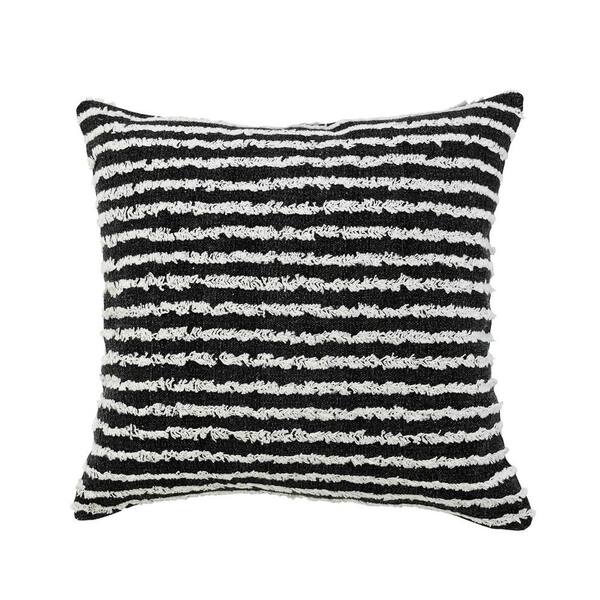 black textured pillow