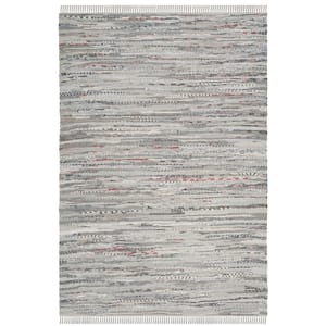 Rag Rug Gray 5 ft. x 8 ft. Gradient Striped Area Rug