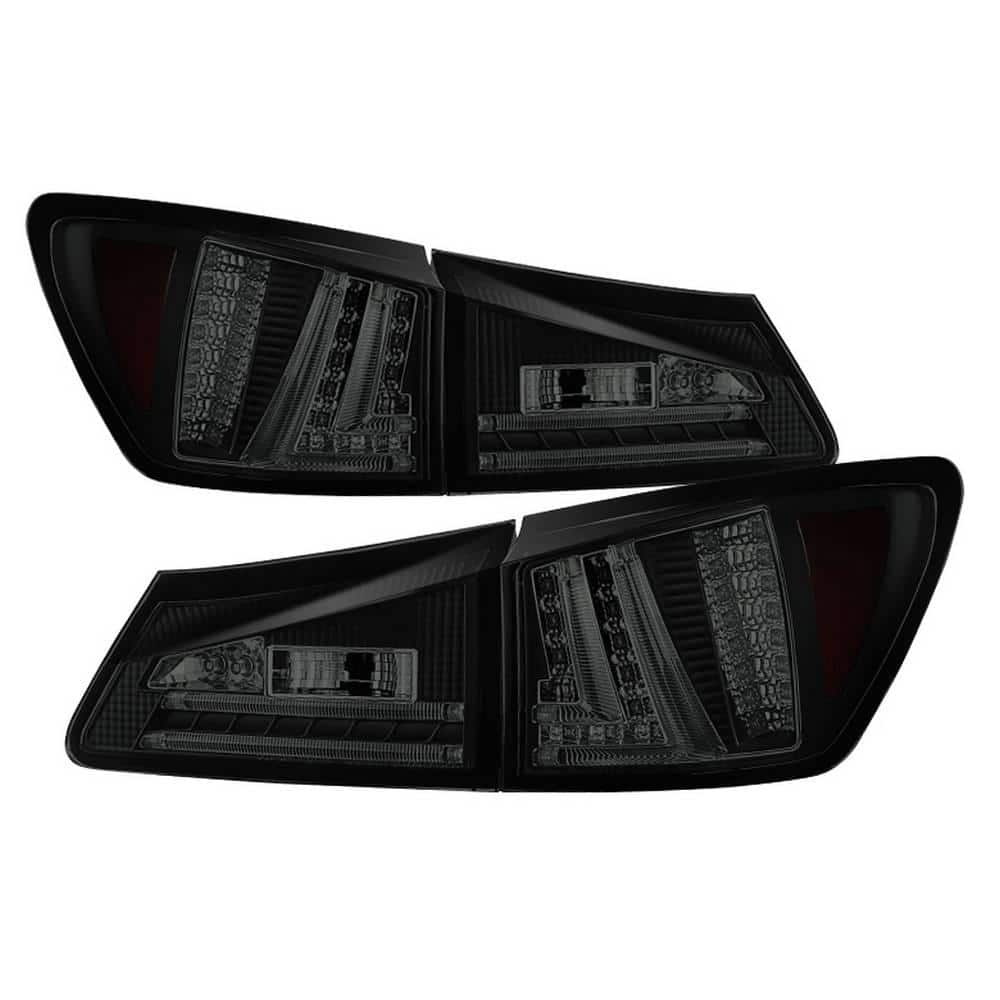 Spyder Auto Lexus IS250 06-08 LED Tail Lights - Black Smoke