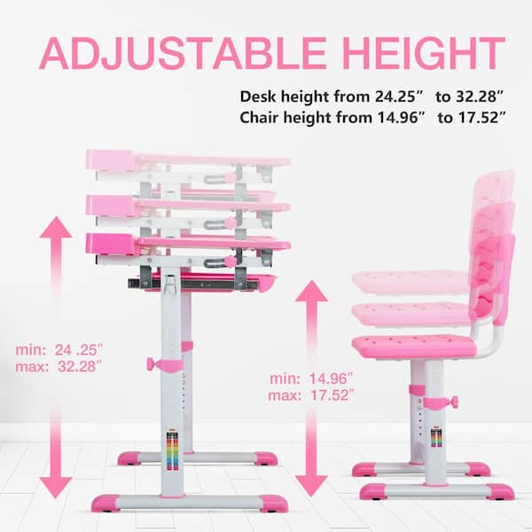 Kids deals desk height