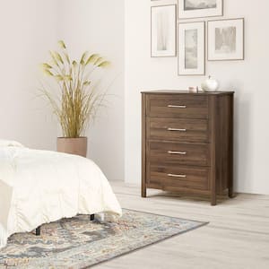 Stonebrook Walnut 4-Drawer 31.25 in. Wide Chest of Drawers