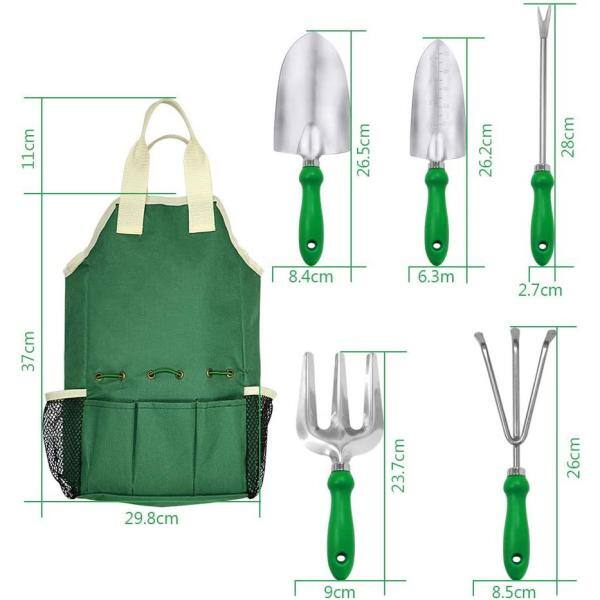jiacuix Garden Tool Set 11Pcs Garden Set Gardening Equipment Tote Bag Adjustable Canvas Gardening Apron