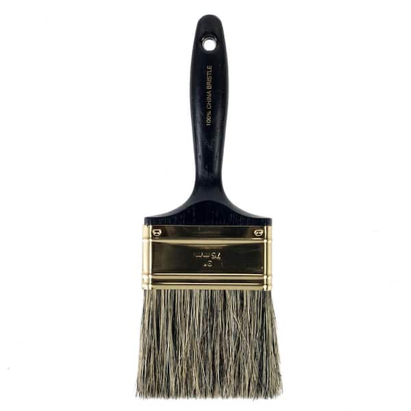 Wooster 3 in. Pro White China Bristle Flat Wall Brush 0H21170030 - The Home  Depot