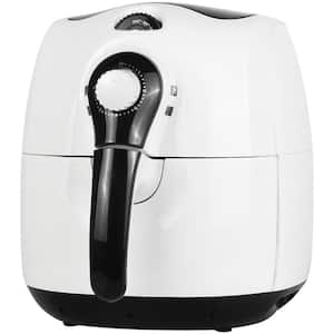 3.7 Qt. White Air Fryer With Timer and Temperature Control
