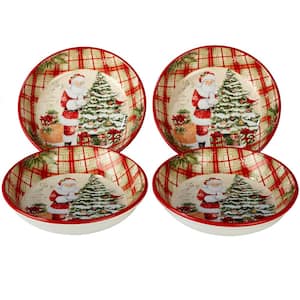 Holiday Wishes by Susan Winget 9.25 in. Soup/Pasta Bowl (Set of 4)