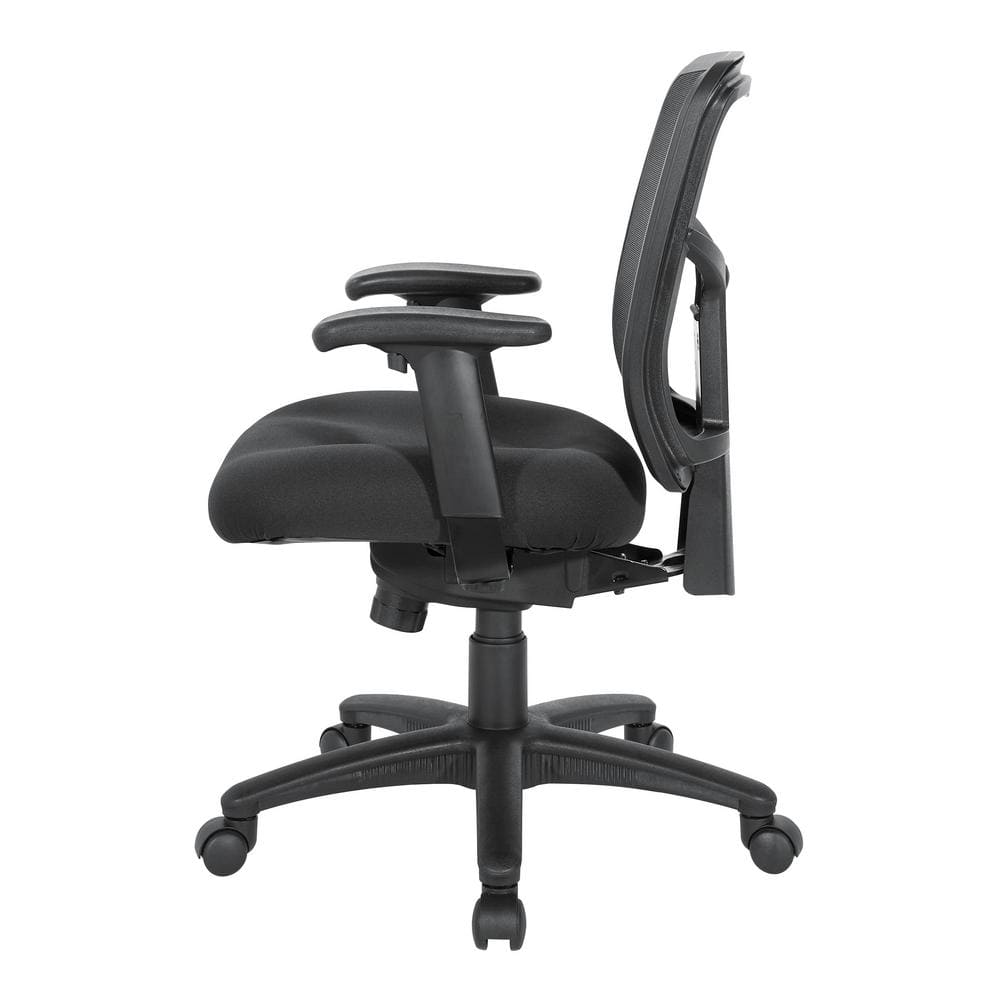 Black Mesh Ergonomic Executive Swivel Chair with Adjustable Arms