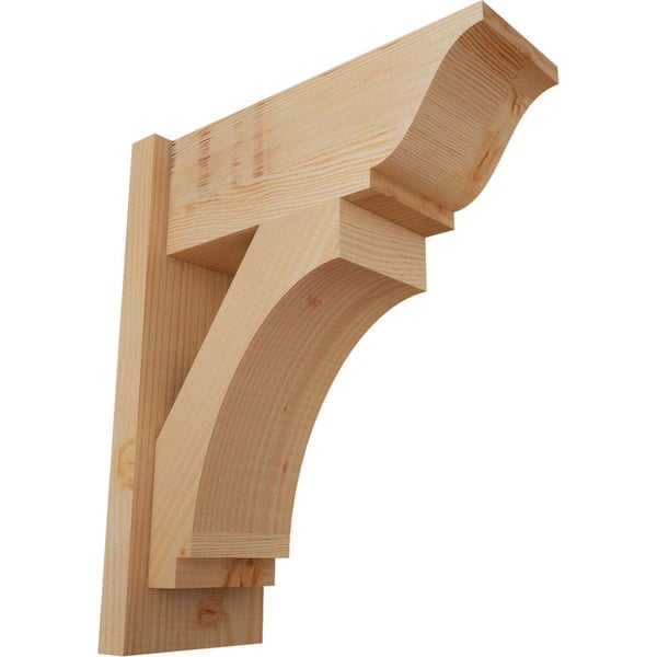 Ekena Millwork 8 in. x 22 in. x 18 in. Imperial Traditional Smooth Douglas Fir Outlooker