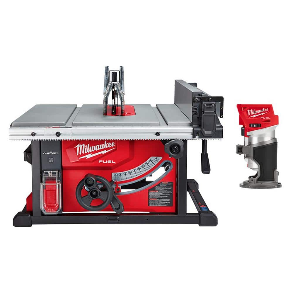 Milwaukee M18 FUEL ONE-KEY 18-Volt Lithium-Ion Brushless Cordless 8-1/4 in. Table Saw W/ Compact Router (Tool-Only) -  2736-20-2723