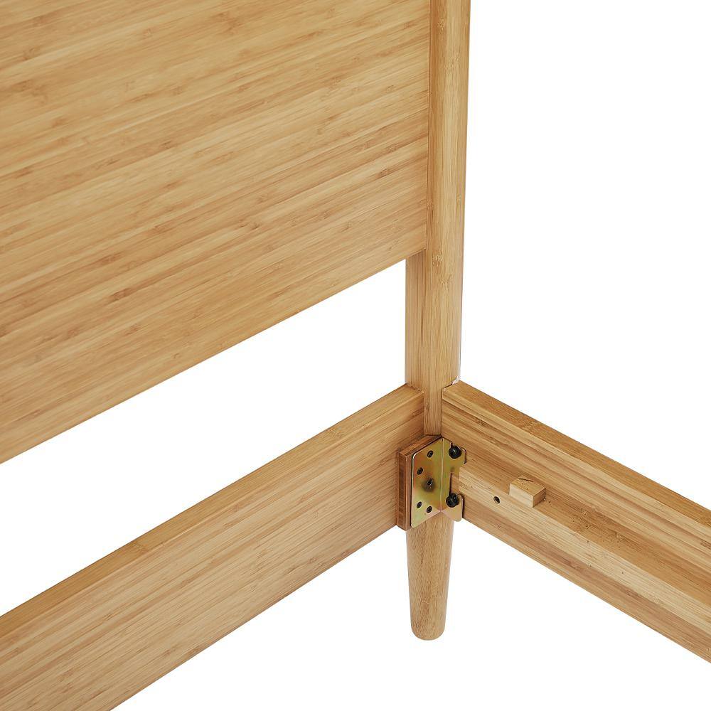 Caramelized Bamboo Queen Platform Bed with Headboard