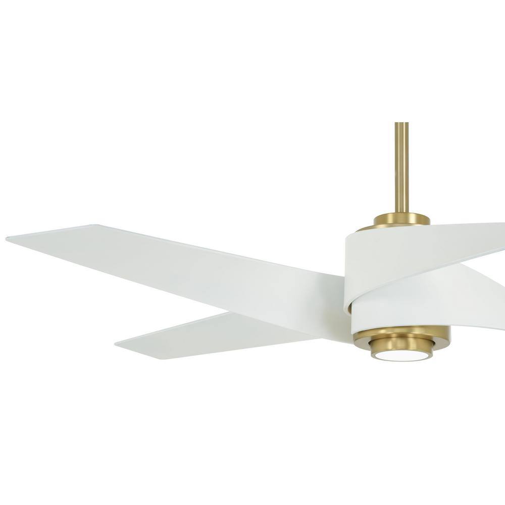 Artemis IV Soft Brass 64" Smart Ceiling Fan with LED Light and Remote
