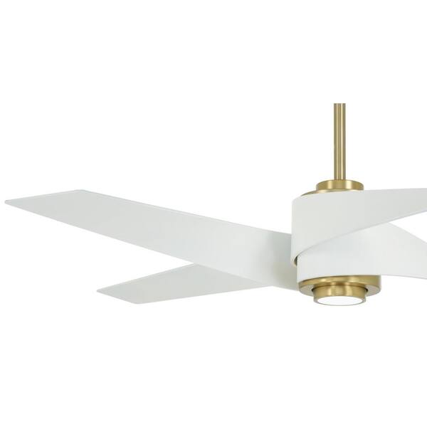 Airidog THE FAN ホワイト MINKA-AIRE Artemis IV 64 in. Integrated LED Indoor Soft