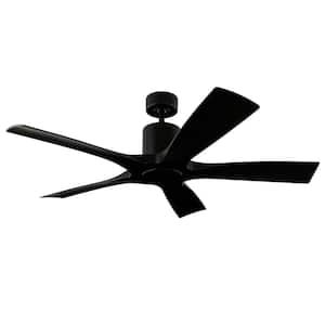 Mocha XL 66 in. Indoor/Outdoor Brushed Aluminum 8-Blade Smart Ceiling Fan with Remote Control