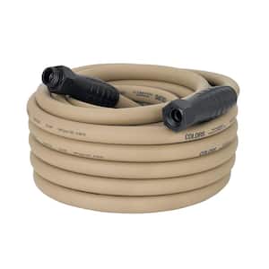 5/8 in. x 50 ft. 3/4-11.5 GHT Fittings Colors Garden Hose with SwivelGrip Connections in Brown Mulch