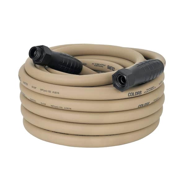 Flexzilla 5/8 in. x 50 ft. 3/4-11.5 GHT Fittings Colors Garden Hose with SwivelGrip Connections in Brown Mulch