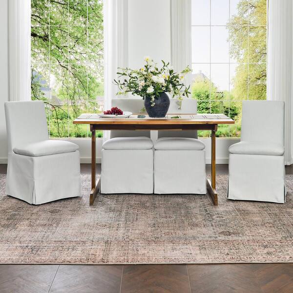 Housse De Chaise Pottery Barn Velours Performance Bleu - Pour Chaise Classique Côté