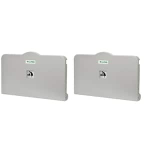 Grey Compact Horizontal Baby Changing Station (2-Pack)