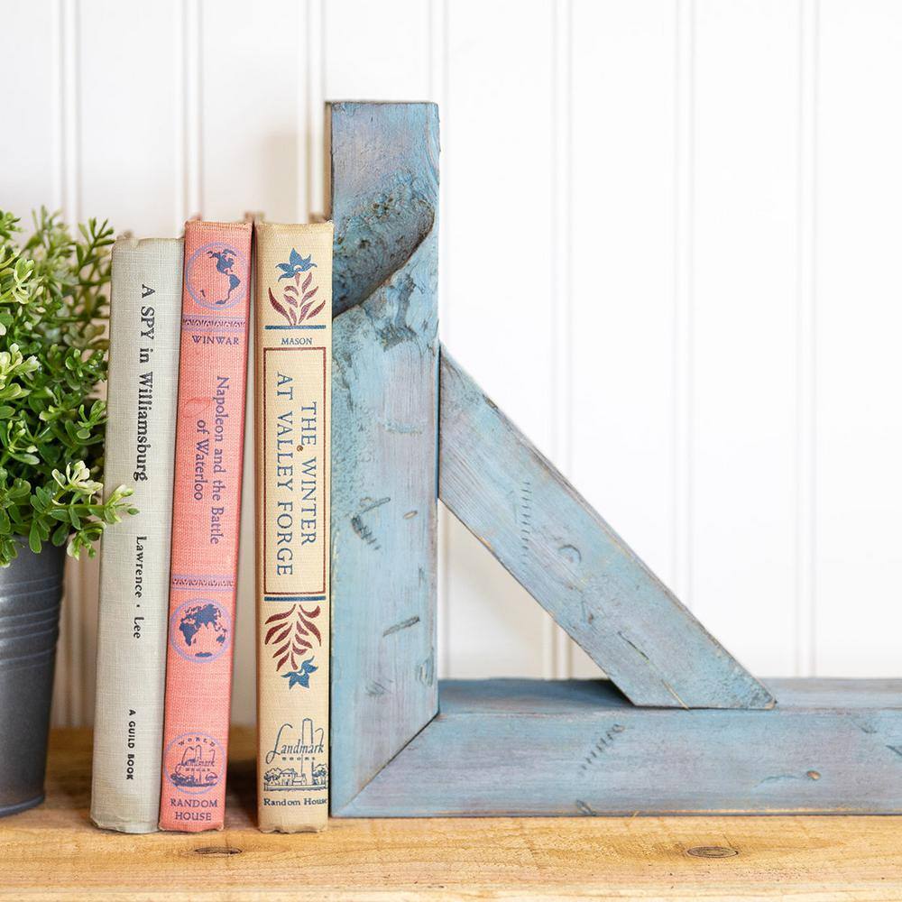 Chalk Dust White Solid Wood Farmhouse Bracket Shelf