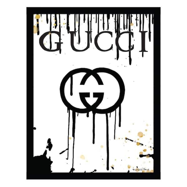 VENICE BEACH Collections Fashion Designer Drip Logo-Framed Print by Fairchild Paris Abstract Poster Art Print 18 in. x 14 in.