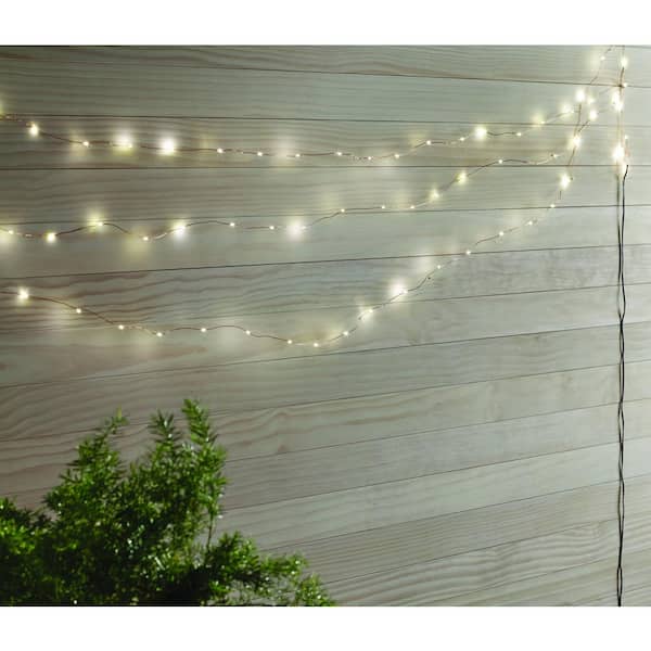 Hampton Bay 16 ft. Battery Powered 50 Bulb Copper Wire Indoor/Outdoor Fairy String Light