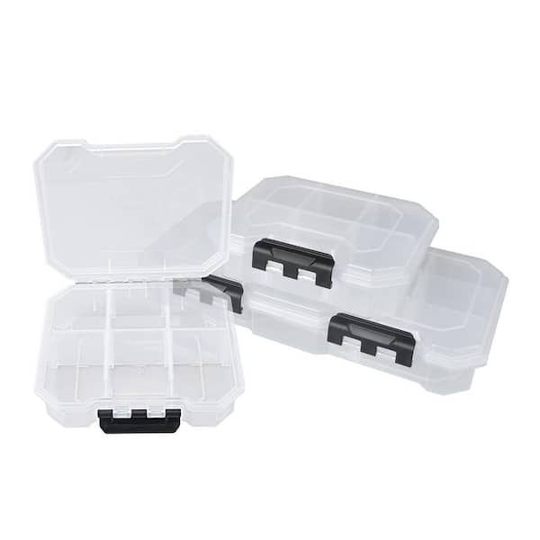 Husky 25 Compartments Small Parts Organizer Storage Bin Set Clear And Black 