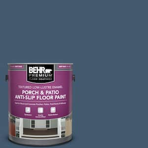 1 gal. #S500-7 Infinite Deep Sea Textured Low-Lustre Enamel Interior/Exterior Porch and Patio Anti-Slip Floor Paint
