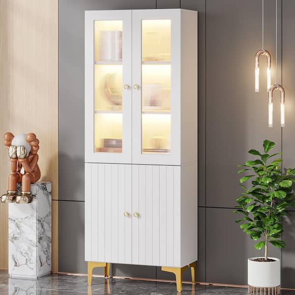 VECELO 72in Tall Kitchen Pantry Cabinet with Doors and Shelves Large F