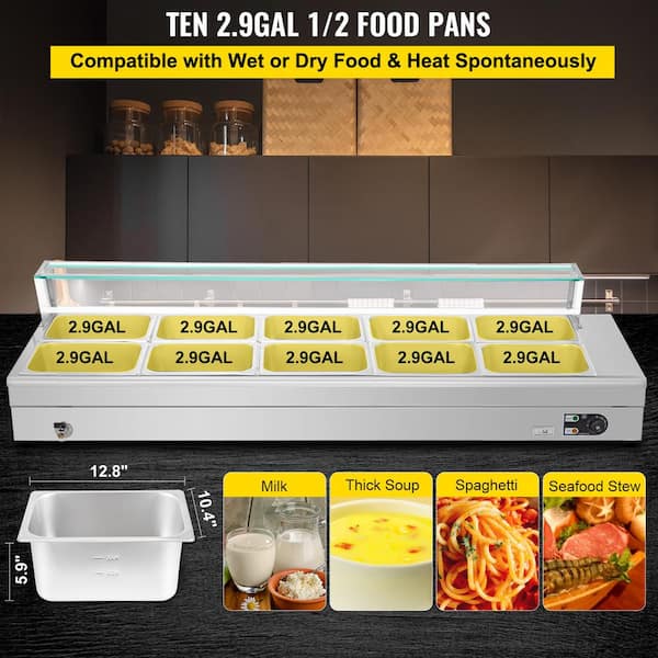Electric Commercial Food Warmer Display Showcase Small Hot Display
