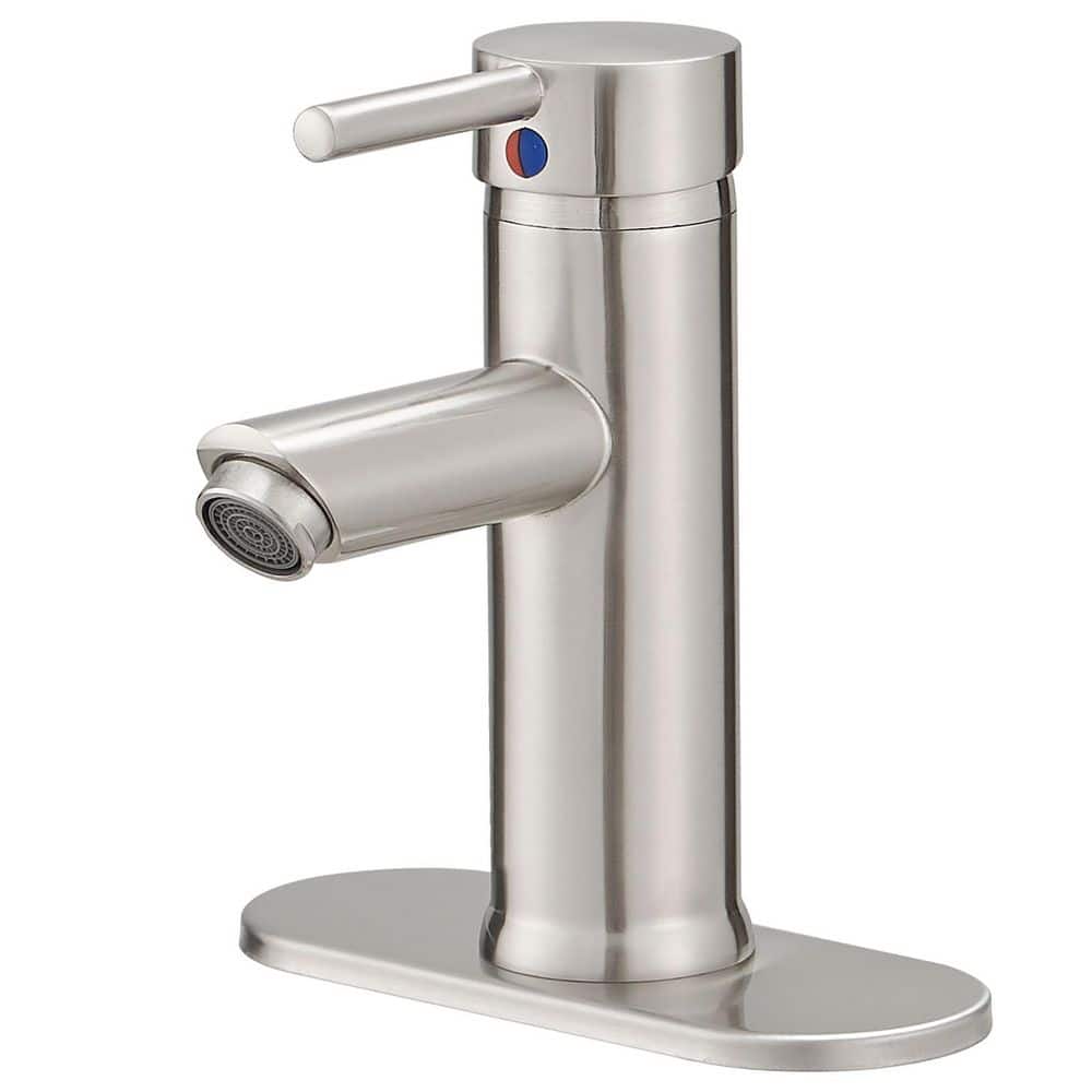 Single Hole Single Handle Bathroom Faucet RV Faucet Deck Mount 1 Hole or 3 Holes With Pop Up Drain in Brushed Nickel price history on PriceWatchPro