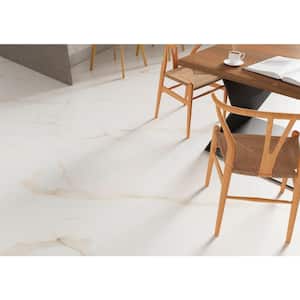 Calacatta White 35 in. x 35 in. Polished Porcelain Floor and Wall Tile (8.5 sq. ft./Each)