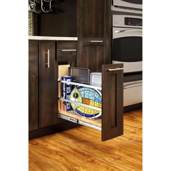 Rev-A-Shelf 5 in. Kitchen Pull Out Tray Divider Cabinet Organizer  447-BCSC-5C - The Home Depot