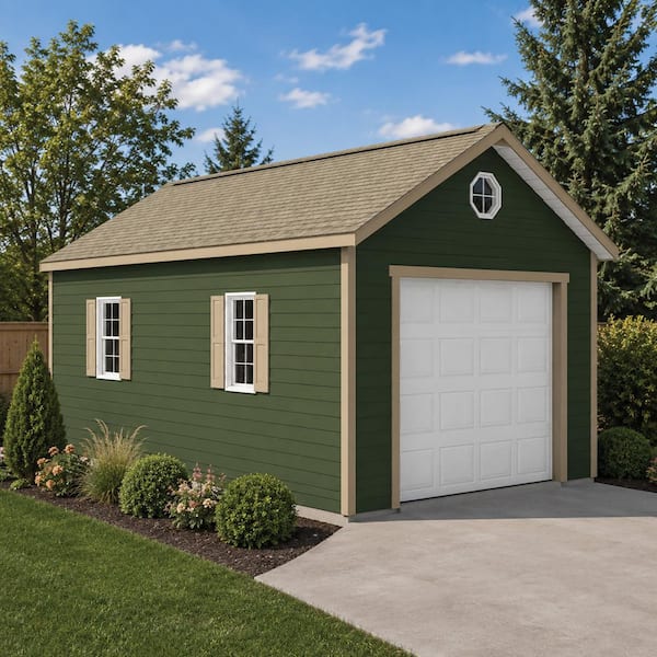 Best Barns Tailored Titan-Vinyl 12 ft. x 20 ft. Wood Garage Kit