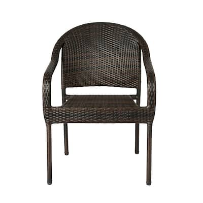 Rhodos Stacking Wicker Outdoor Dining Chair 4-Chairs Included