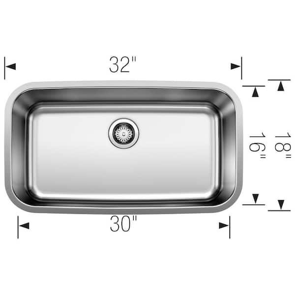 Stellar 23 in. x 17.75 in. x 12 in. Stainless Steel Undermount Laundry Sink in Brushed Satin Stellar 23 in. x 17.75 in. x 12 in. Stainless Steel Undermount Laundry Sink in Brushed Satin