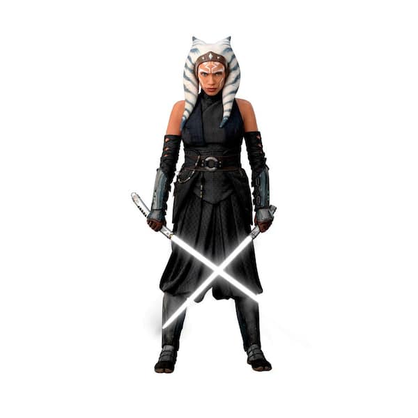 RoomMates Black and Blue and Grey Ahsoka Peel and Stick Giant Wall Decal