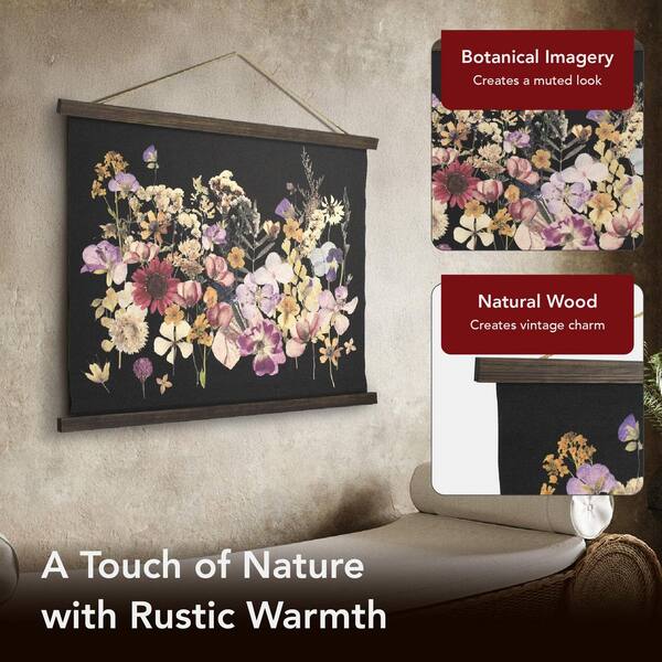 American Art Decor Framed Dried Flowers Tapestry Wall Art