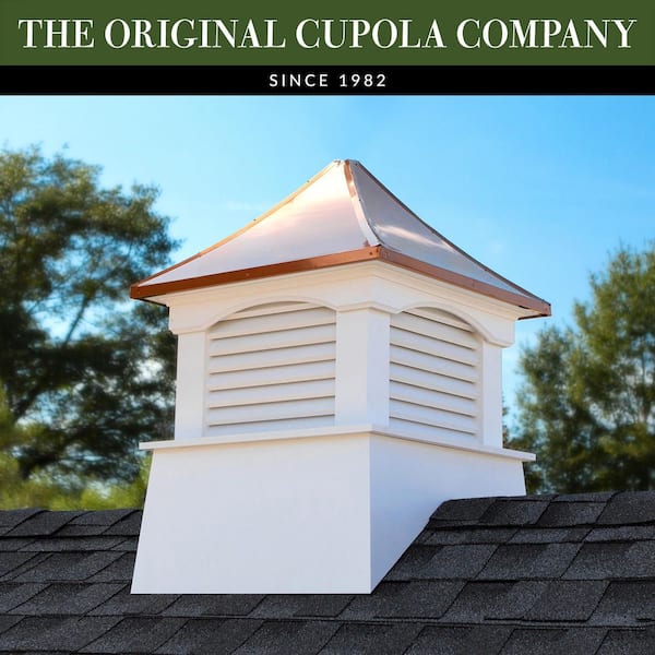 Coventry 36 in. x 49 in. Vinyl Cupola with Copper Roof
