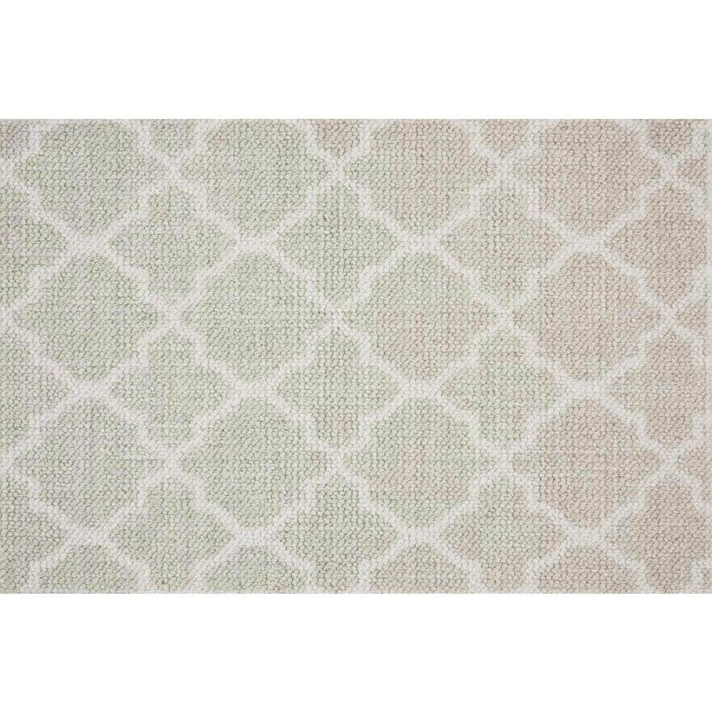 Natural Harmony Verandah Dove Green 13.2 ft. 36 oz. Polyester