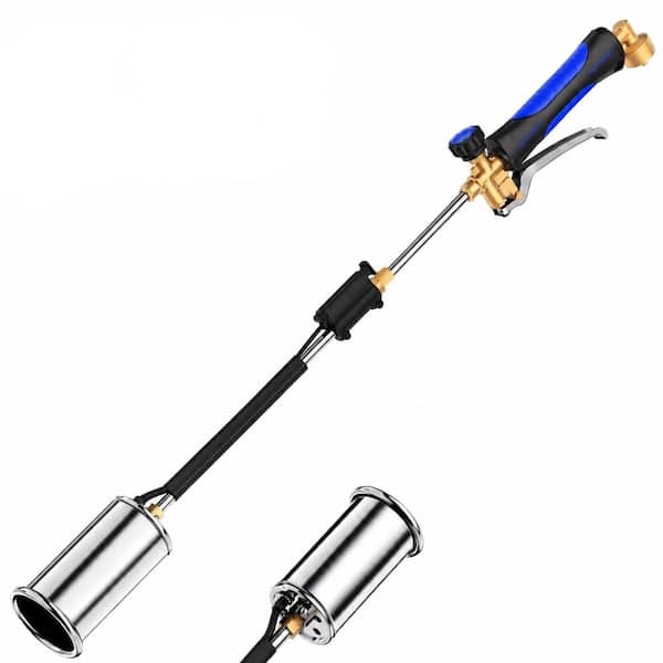 29.9 in. Alloy Steel Propane Weed Torch Burner with Trigger, Ergonomic Rubber Handle and Rear Connector, 1-Pack
