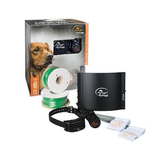 Contain + Train System - In-Ground Electric Dog Fence and Remote Trainer - Waterproof Collar - Tone, Vibrate, and Shock