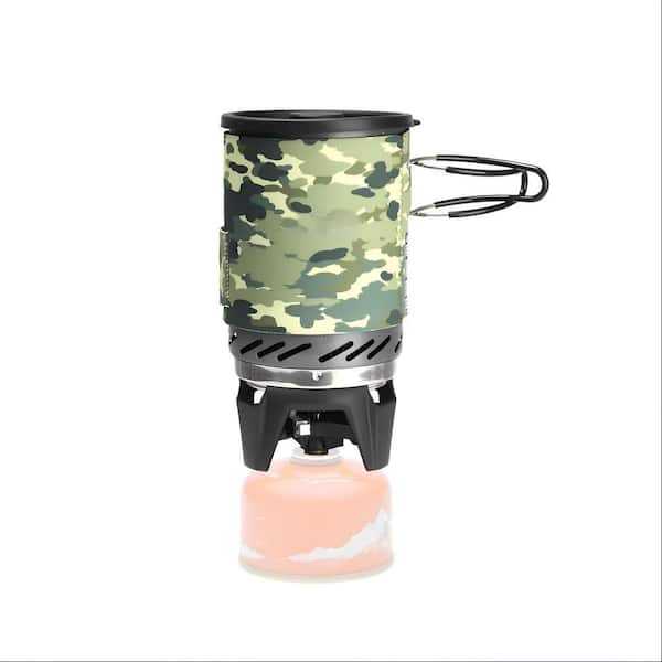 Camping Stove, Pot/Jet Burner Stove System with Electric Ignition, Outdoor Propane Cooking Gear, Jet Burner Set