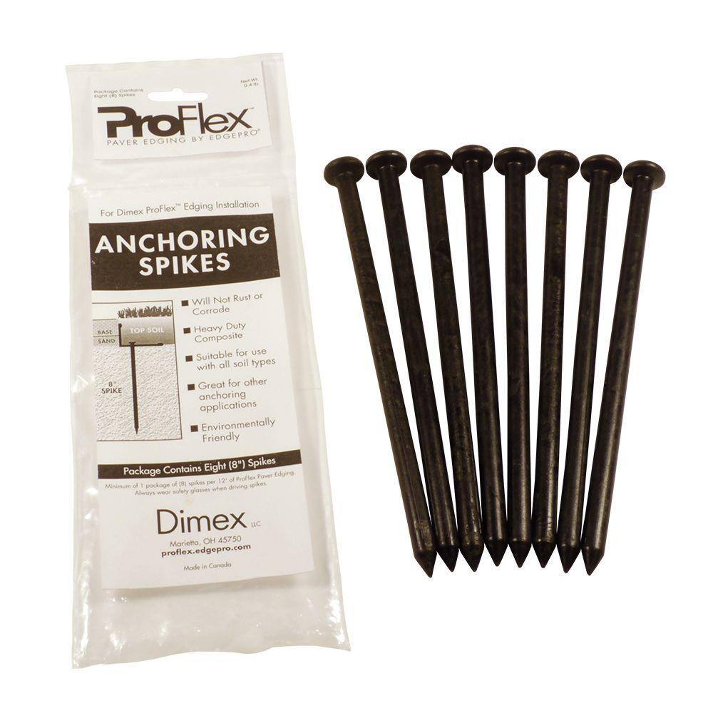 ProFlex Paver Edging Anchoring Spike Pack, (8) 8 in. Spikes ProFlex Paver Edging Anchoring Spike Pack, (8) 8 in. Spikes